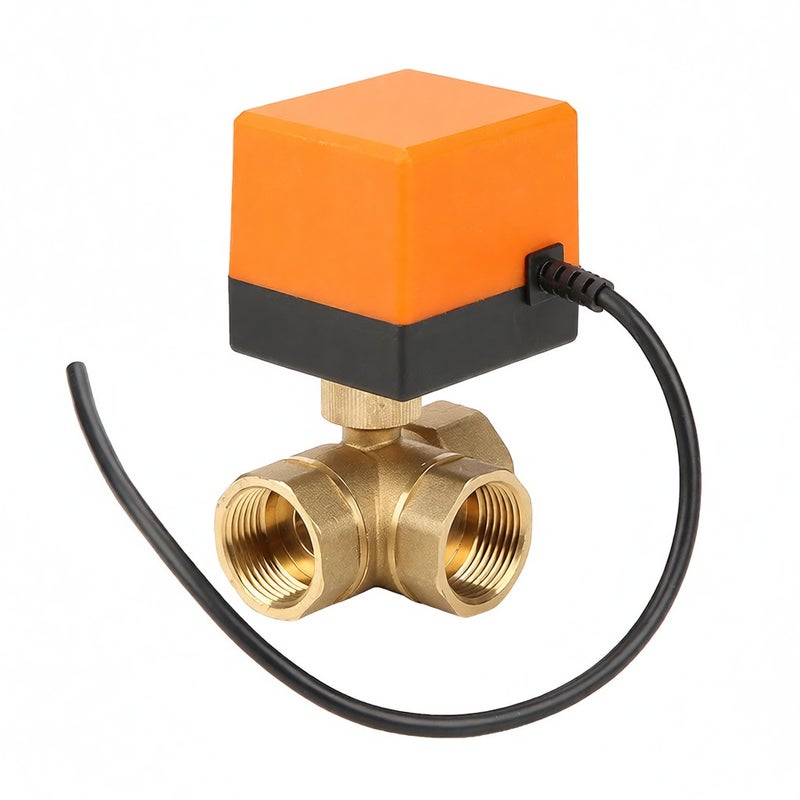 DN25 G1 Brass 3 Way Motorized Ball Electrical Valve for Air Conditioner DC24V - Image 5