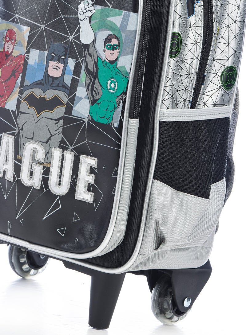 Justice League 14" Trolley Bag with Lunch Bag & Pencil Case - Image 5