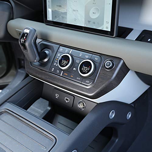 CHEYA ABS Center Control Air Conditioning Mode Button Frame for Land Rover Defender 110 2020 Car Accessories (Oak Wood Grain) - Image 3