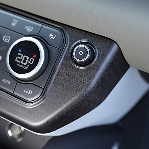 CHEYA ABS Center Control Air Conditioning Mode Button Frame for Land Rover Defender 110 2020 Car Accessories (Oak Wood Grain) - Image 4