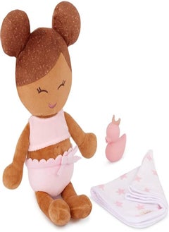 Lullababy LullaBaby – 14-inch Water-Safe Bath Doll – Olive Skin Tone & Light-Brown Hair – Toddler Bath Toys – Towel & Bath Ducky Accessories – Kids Ages 2 & Up – Bath Doll – Light-Brown Hair & Olive Skin Tone 