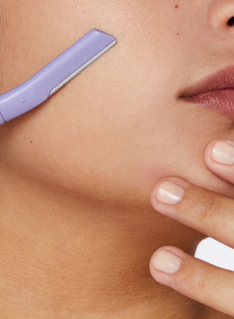 women  face and body shavers each  pack contains of 3 pcs pink ,yellow , purple - 3 packs set - Image 2