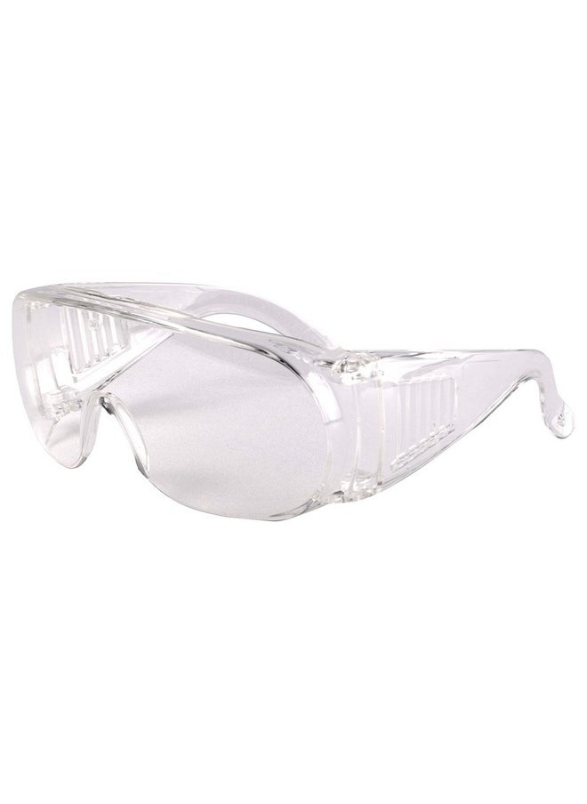 3M 3M 1611 Safety Goggles Hard Coat Eyewear, Over The Spectalar Eye Protector, Anti Pollution Goggles For Multipurpose Use In Riding Motorcycle, Construction, Clear Transparent Goggles (Pack of 1)  - Image 1