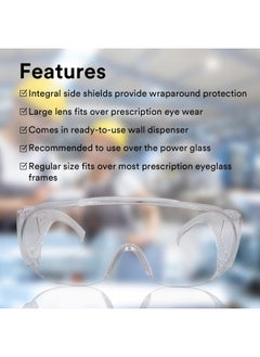 3M 3M 1611 Safety Goggles Hard Coat Eyewear, Over The Spectalar Eye Protector, Anti Pollution Goggles For Multipurpose Use In Riding Motorcycle, Construction, Clear Transparent Goggles (Pack of 1)  - Image 4