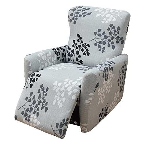 KRFOONN Recliner Slipcovers Stretch Printed Sofa Cover 4Piece Lazy Boy Chair Covers Fallon Collection Slipcover Furniture Protector Leather Recliner Chair Cover for Rocking Recliner A13