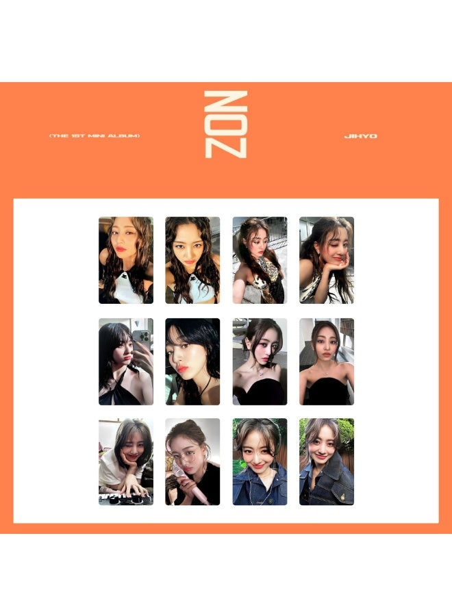 NIBEMINENT 4 Pcs Kpop TWICW - Park Ji Hyo Solo ZONE Lomo Cards Card For Fans Collection Gifts - Image 2