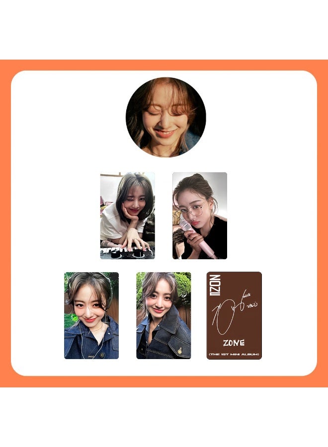 NIBEMINENT 4 Pcs Kpop TWICW - Park Ji Hyo Solo ZONE Lomo Cards Card For Fans Collection Gifts - Image 1
