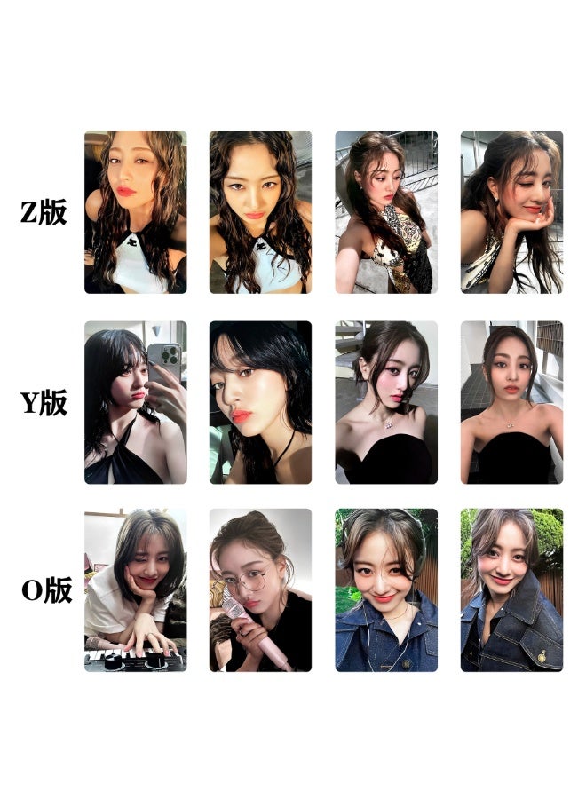 NIBEMINENT 4 Pcs Kpop TWICW - Park Ji Hyo Solo ZONE Lomo Cards Card For Fans Collection Gifts - Image 3