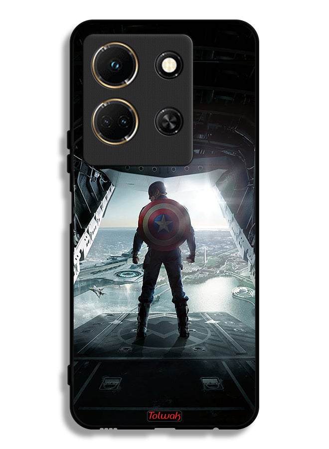 Tolwak Infinix Note 30 Protective Case Cover Portrait Display Captain America - Image 1