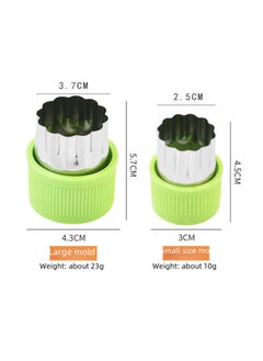 Generic Baby Food Butterfly Shape Stainless Steel Cookie Cutter Vegetable Fruit Flower Sausage Biscuit Embossing Mold Cloud Dumpling-Specifications:Butterfly Surface 9-piece Green PVC Box-Color:Stainless Steel Color  - Image 5