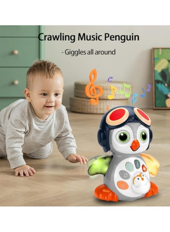 Crawling Penguin Baby Musical Toys, Tummy Time Toy for Infant 0 - 18 Months Music Learning Crawl Interactive Development Toy Age 1 2 3 years Toddler Boy Girl Gift - Image 3