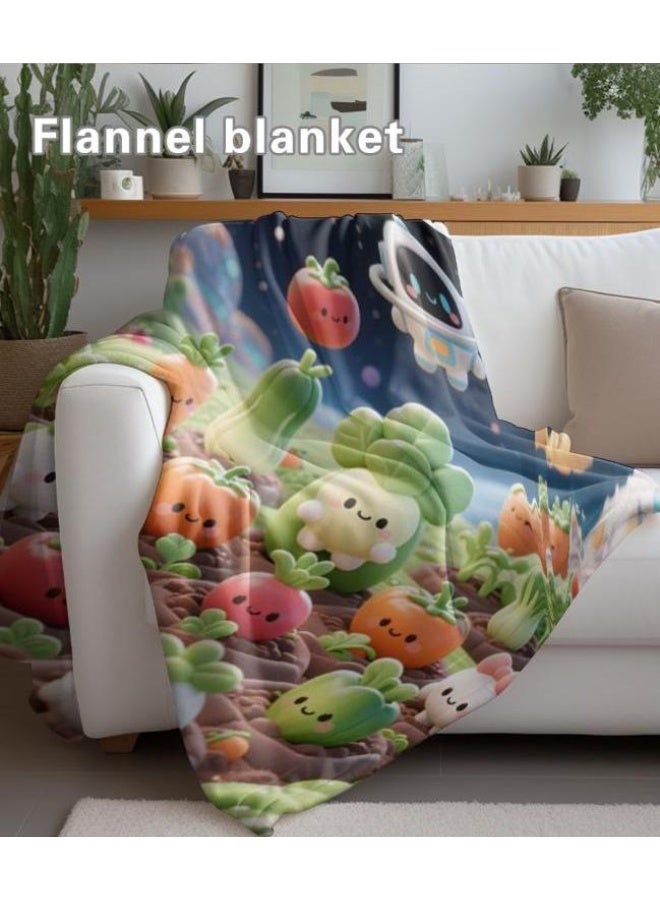 عام بطانية رقيقة من الفانيلا الكرتونية للأطفال والرضع (دافئة ومريحة، ومناسبة للنوم والألعاب) 70 سم * 100 سم - Image 5