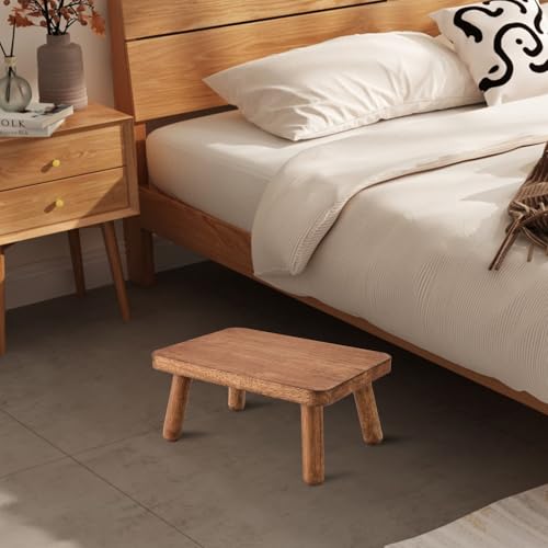 JUJIAFU Wooden Step Stool Anti-Slip Step Stools for Adults Heavy Duty Stepping Stool Kitchen Step Stool for Adults One Step Stool for Office, Bedroom, Garden, Bathroom (6.3" High) - Image 5