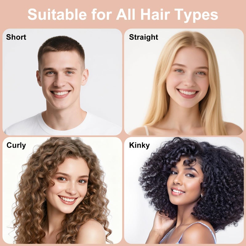 Weldilgit Curl Defining Brush for Thick Coily Hair, Firm-Bristle TPEE Detangling Brush for Coarse 4Aâ€“4C Curls, Dual-Sided Wide & Narrow Tooth Brush for Wet & Dry Curl Shapingâ€“ Women & Men (2054-Pale Lilac) - Image 5