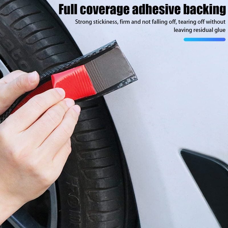Car Wheel Arch Trim 3.5cm X 1.5m Carbon Fiber Anti-Collision - Self Adhesive Wheel Arch Protector for Automotive Car Body Protection - Image 4
