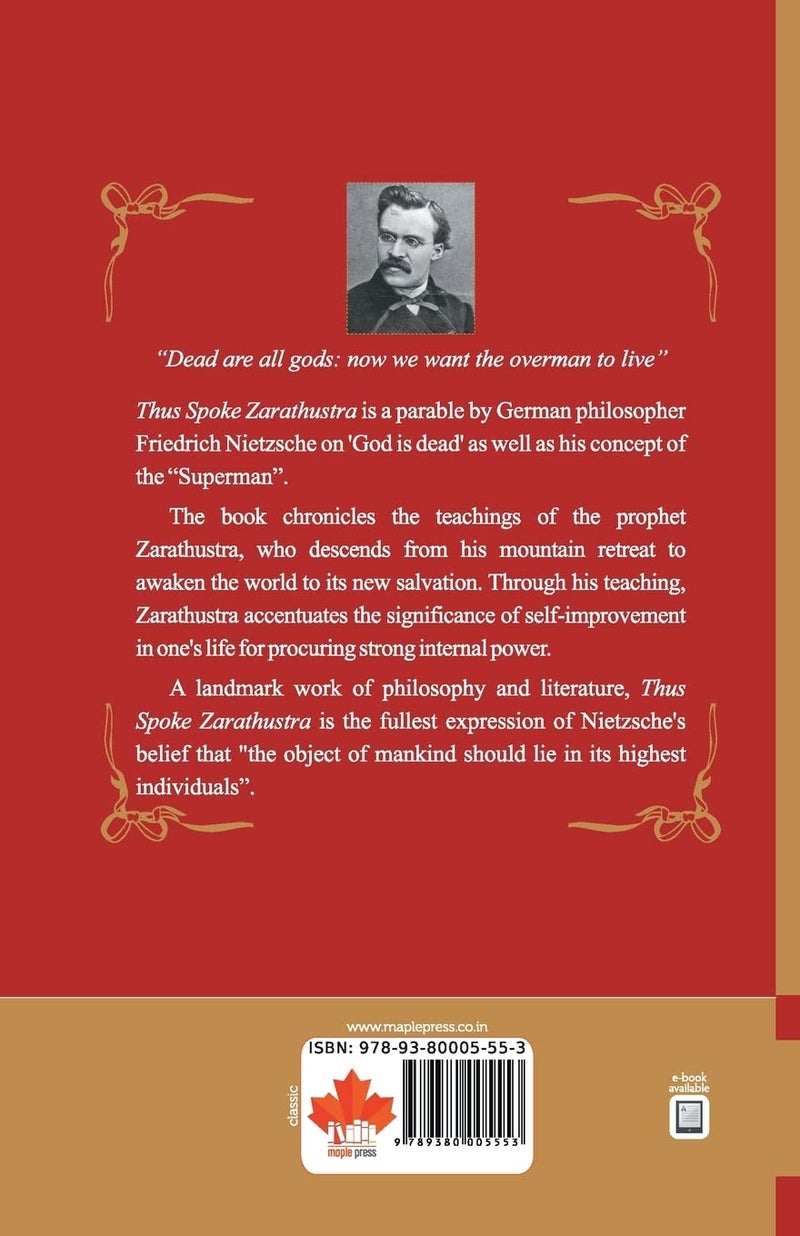 Thus Spoke Zarathustra - Friedrich Nietzsche (Maple Classics) - Image 2