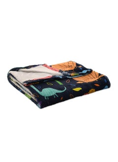 منترا بطانية أطفال مايكروفيبر ( Super Soft Printed ) dinosaurs  Design  - Image 2