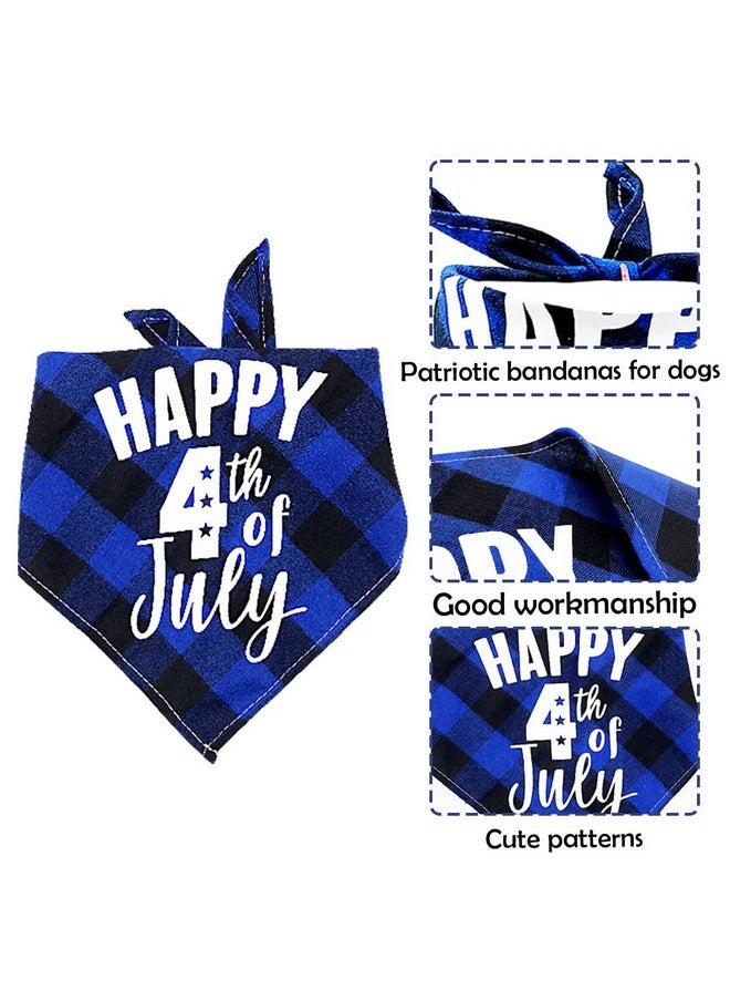 PET SHOW 4pcs Plaid Small Dog Bandanas 4th of July Independence Day Triangle Bibs American Flag Patriotic Bandanas USA Bandana for Boys Girls Dogs - pzsku/ZA58DBFEC76395902B4D1Z/45/_/1737031636/e00363bc-ffcb-404f-a4a9-692a27f04db5