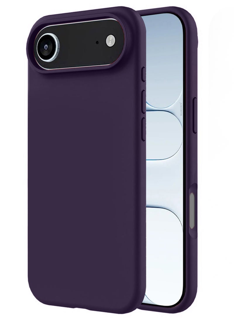 CATANES Liquid Silicone Protective Phone Case for iPhone 17 Air , Soft Anti-Scratch Microfiber Lining Utra Slim Drop Protection Phone Cover - Purple - Image 1