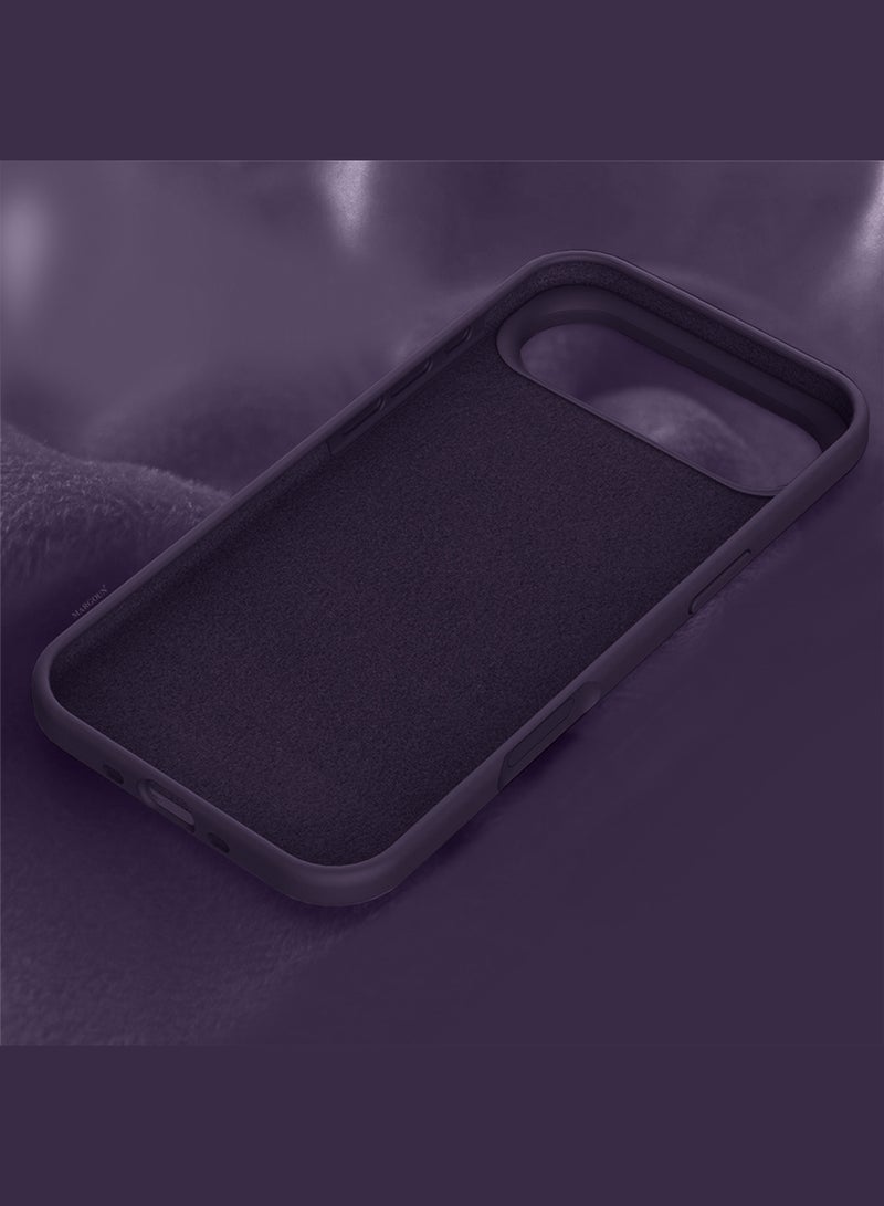 CATANES Liquid Silicone Protective Phone Case for iPhone 17 Air , Soft Anti-Scratch Microfiber Lining Utra Slim Drop Protection Phone Cover - Purple - Image 5