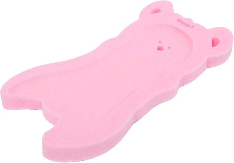 cheekyglo 2pcs Sponge Support Baby Bed Cartoon Supple Shaped Skid Bathtub Bathing Newborn Cushion Toddler Proof Shower No Pad for Tub Slip Practical Mat Shape Infant Xcm Pink Bath - Image 4