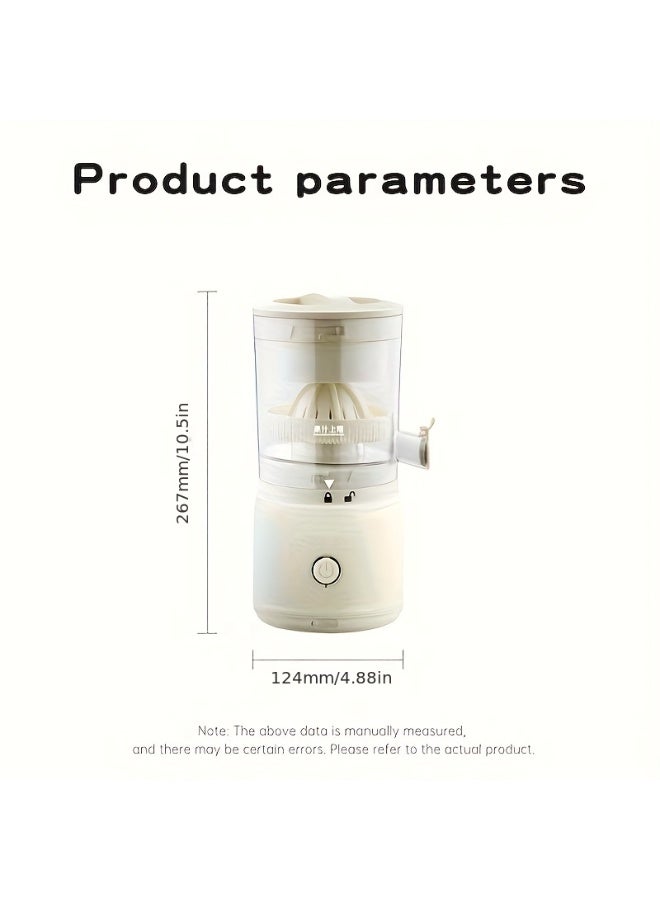 HOMESTAR Portable Juicing Cup, Electric Citrus Juicer, Rechargeable Fruit Juicer, Suitable for Weight Loss, Juice Meal Plans, Household Use, And Travel Carry-on (double-click to Turn On) - Image 2
