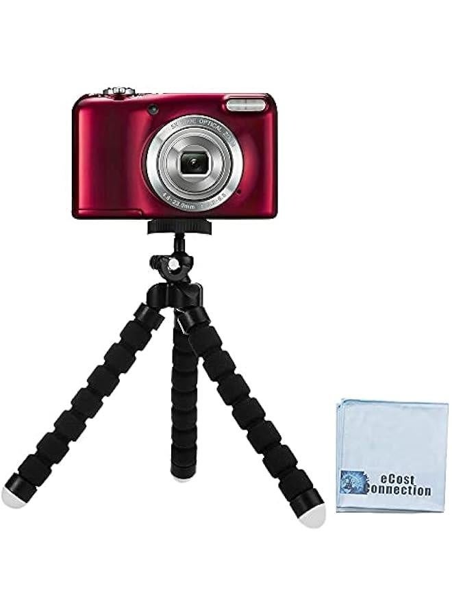 6.5“ inch Bendable Tripod for Small Digital Cameras with eCostConnection Microfiber Cloth  - Image 1