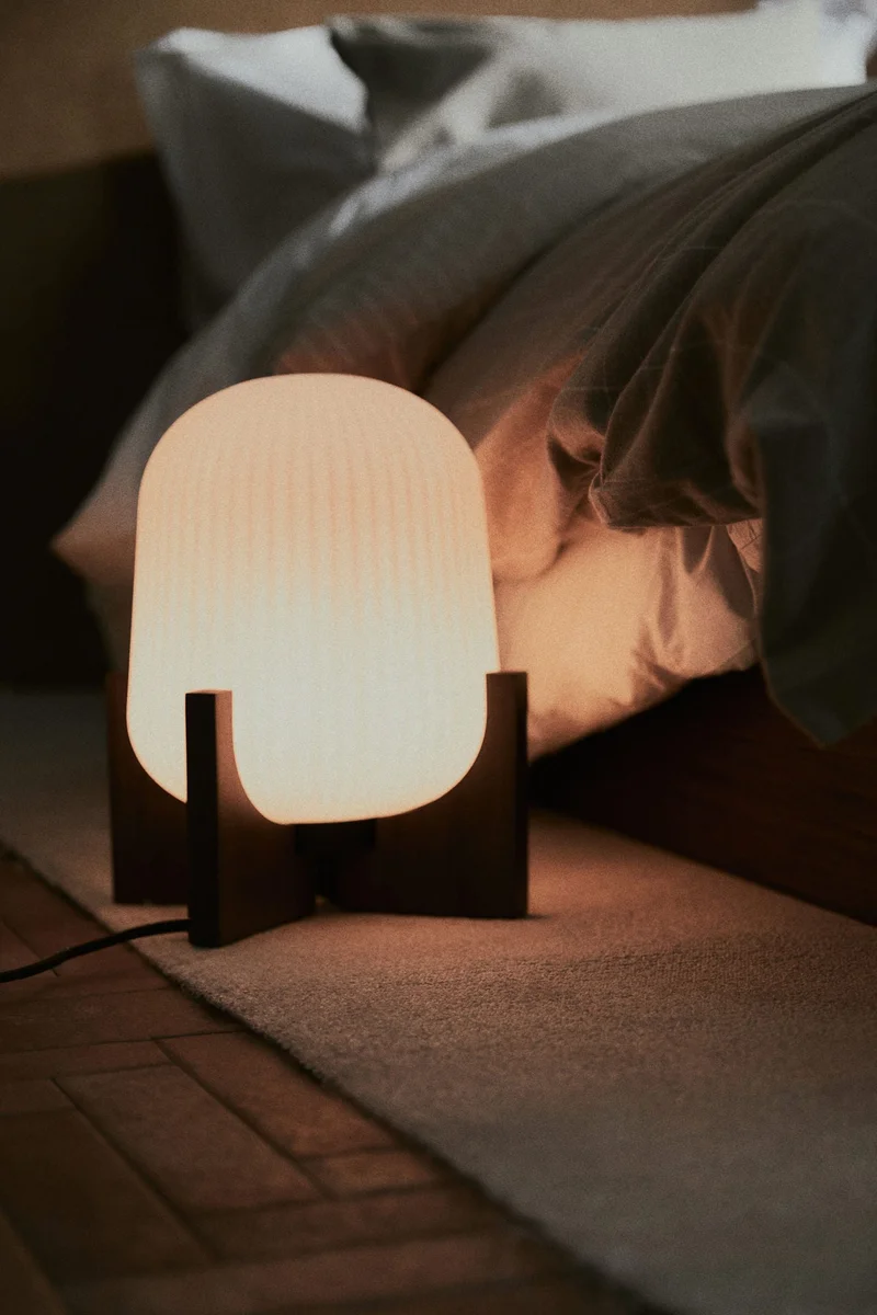 H&M Glass table lamp