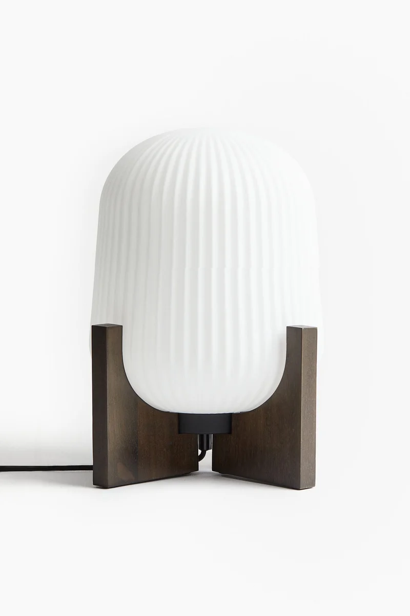 H&M Glass table lamp