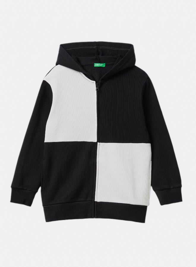 بينيتون سويتر أولاد برقعة مربعات كبيرة - Image 1