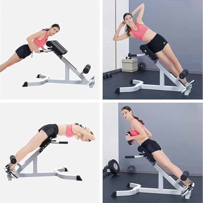rayihni Cofoee Multifunction Roman Chair Back Extension Machine Height Adjustable Hyperextension Bench Abdominal Exercise Leg Strength Trainer For Home Gym Max Capacity 330 Pounds - Image 5