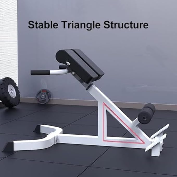 rayihni Cofoee Multifunction Roman Chair Back Extension Machine Height Adjustable Hyperextension Bench Abdominal Exercise Leg Strength Trainer For Home Gym Max Capacity 330 Pounds - Image 2