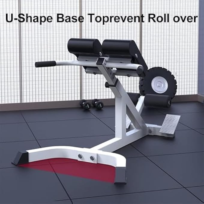 rayihni Cofoee Multifunction Roman Chair Back Extension Machine Height Adjustable Hyperextension Bench Abdominal Exercise Leg Strength Trainer For Home Gym Max Capacity 330 Pounds - Image 3