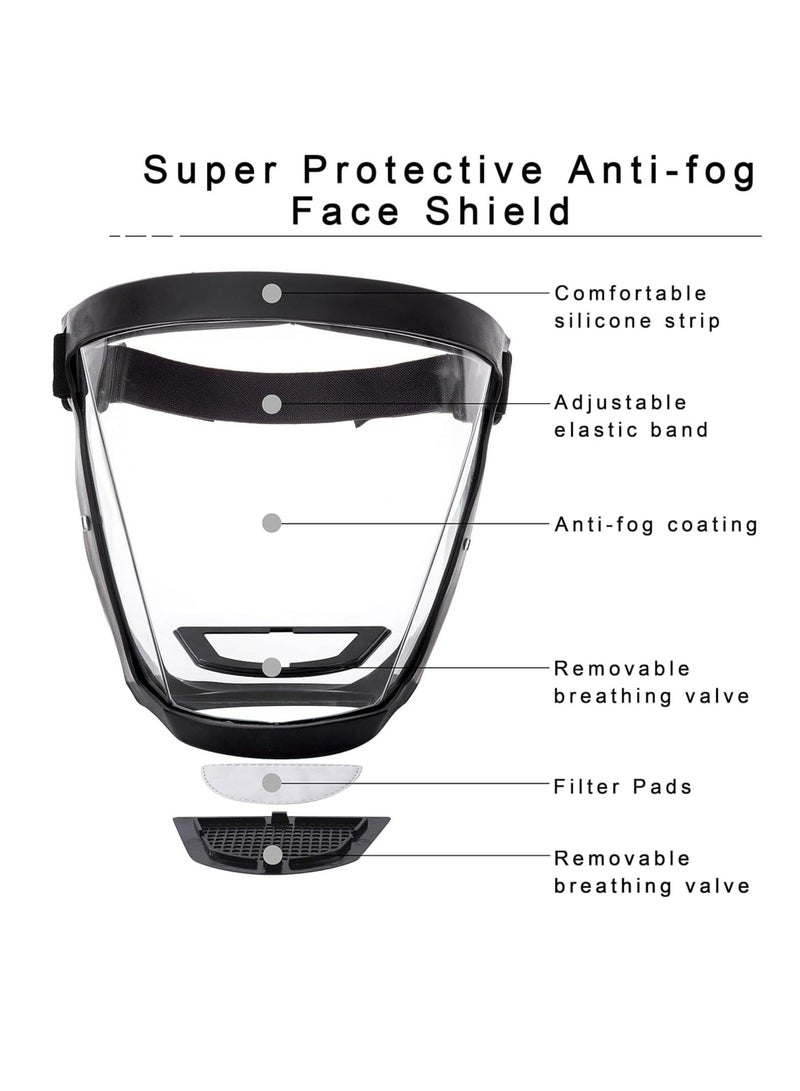 Super Protective Anti-Fog Face Shield, Unisex Hd Transparent Full Face shield, Reusable Eye, Nose, Mouth Protection  - Image 4