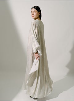 Hadiyath Al Madinah Shimmer White Kaftan - HM  - Image 2