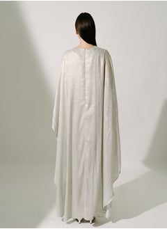 Hadiyath Al Madinah Shimmer White Kaftan - HM  - Image 4