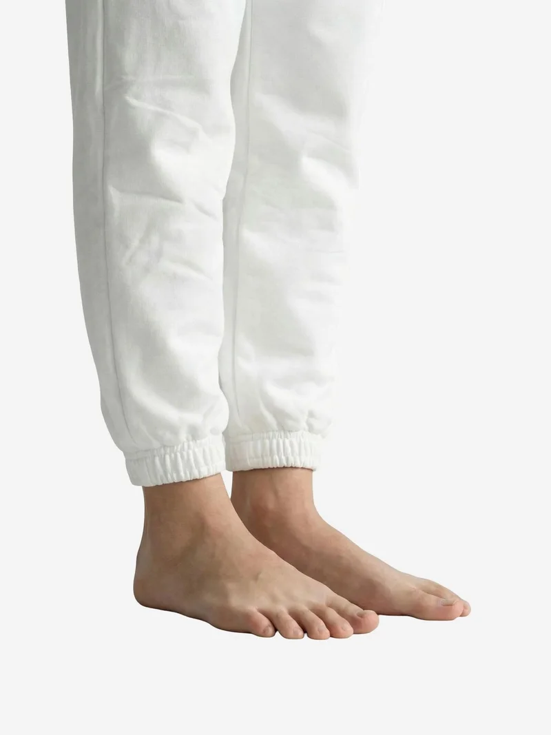 My Fashion White MY FASHION Elastic Waist Jogger Sweatpants for Women | Best Price UAE