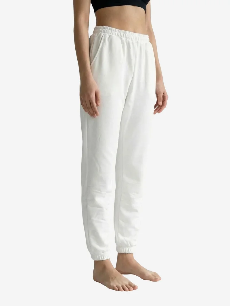 My Fashion White MY FASHION Elastic Waist Jogger Sweatpants for Women | Best Price UAE