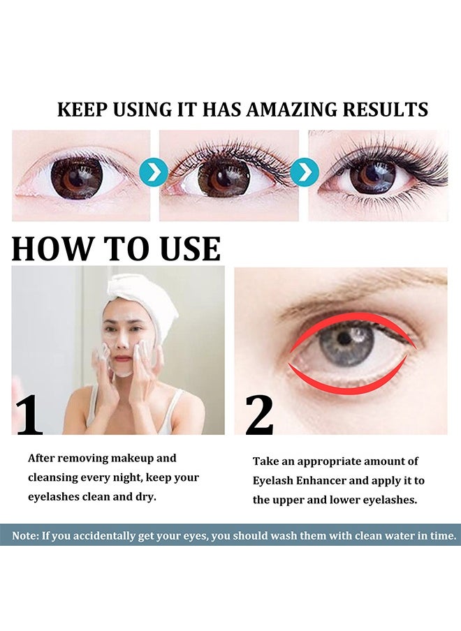 EELHOE Eyelash Enhancer - Fuller And Longer Looking Lashes Lash Enhancing Serum For Natural Lashes Or Lash Extensions & Brows, Vegan & Cruelty-free  - Image 4