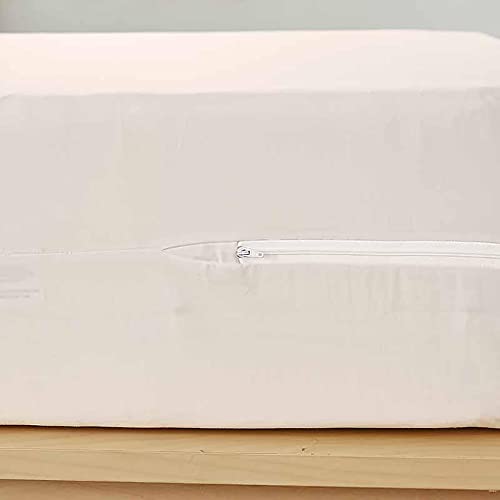 Gilbins 100% Natural Cotton Fleetwood Cotton Mattress Cover, Zips Around The Mattress - Image 3