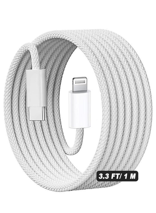 tuoxing iPhone Charger Cable 1M[MFi Certified] USB C to Lightning Cable Fast Charging Power Delivery PD 20W iPhone Charging Cable for iPhone 14/14 Pro/14 Plus/14 Pro Max, iPad Pro, iPhone 8-13 All Series - Image 2