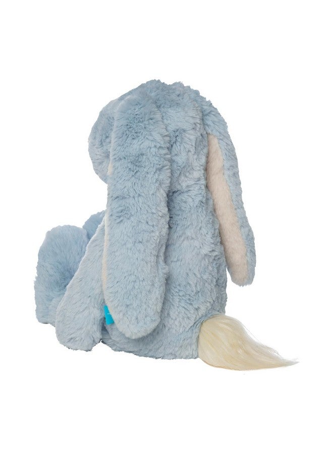 Manhattan Toy Manhattan Toy River The Blue & Light Apricot Snuggle Bunnies 12" Stuffed Animal with Embroidered Accents - Image 4