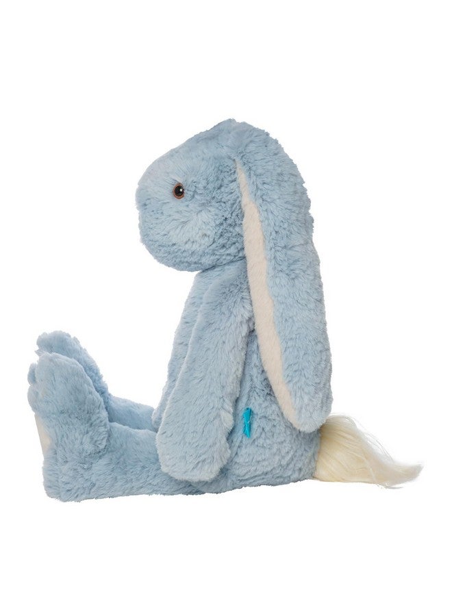 Manhattan Toy Manhattan Toy River The Blue & Light Apricot Snuggle Bunnies 12" Stuffed Animal with Embroidered Accents - Image 3