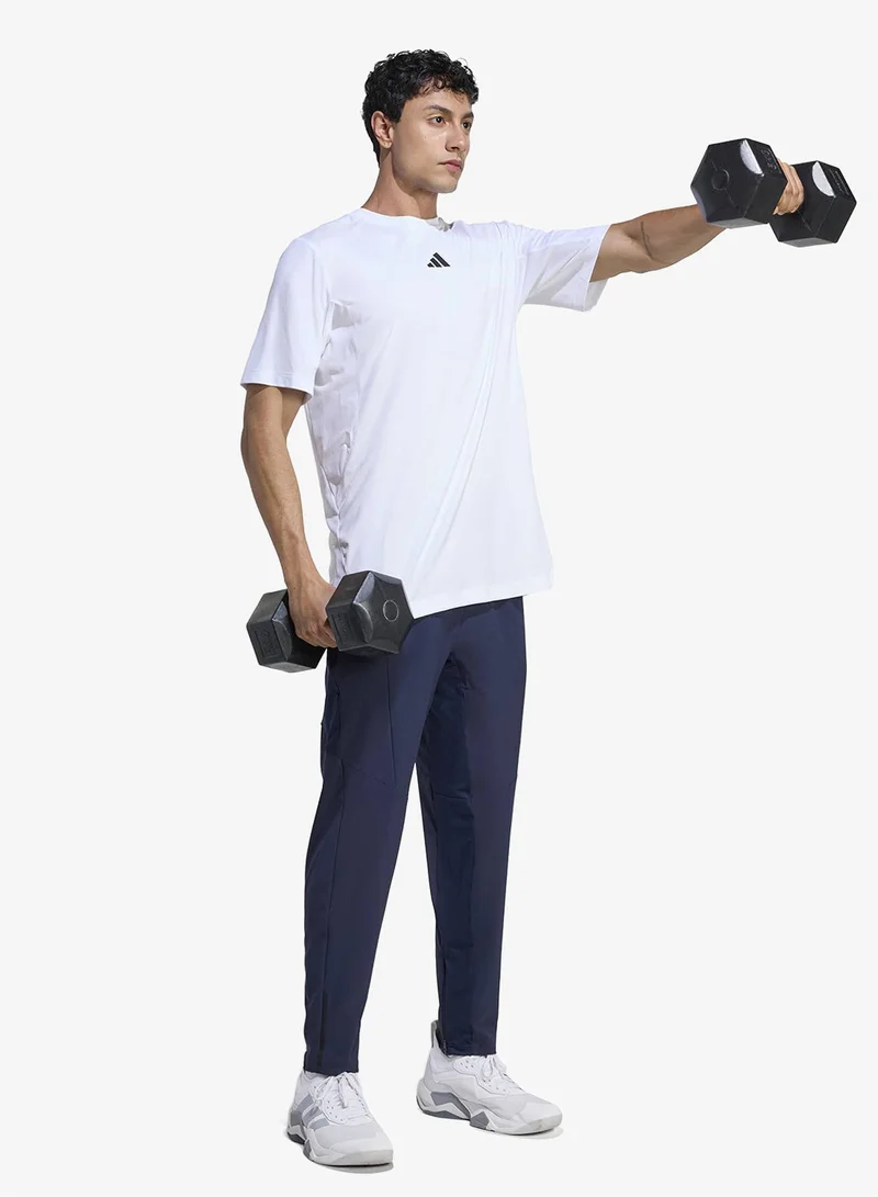 Adidas WHITE 3-Stripes D4T Power  T-Shirt for Men | Best Price UAE