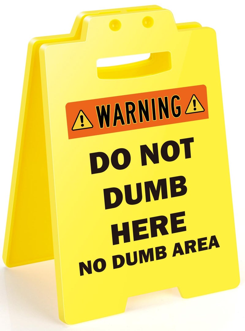 MBL Funny Employee Appreciation Gifts - Fun Gag Office Decor Desk Accessories Cubicle Supplies Gift for Coworker Boss Lady Bosses Day Women Teammate Team Employees, DO NOT DUMB HERE NO DUMB AREA - Image 1