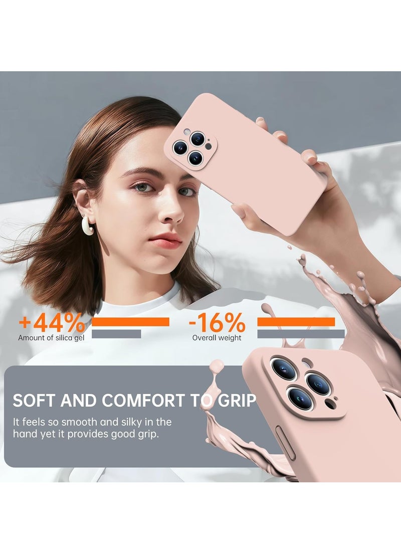 ELTRAZONE iPhone 16 Pro Max Case with 2 Screen Protectors – Liquid Silicone Protective Phone Case (6.9") – Compatible with MagSafe – Upgraded Camera Protection – Baby Pink - Image 3