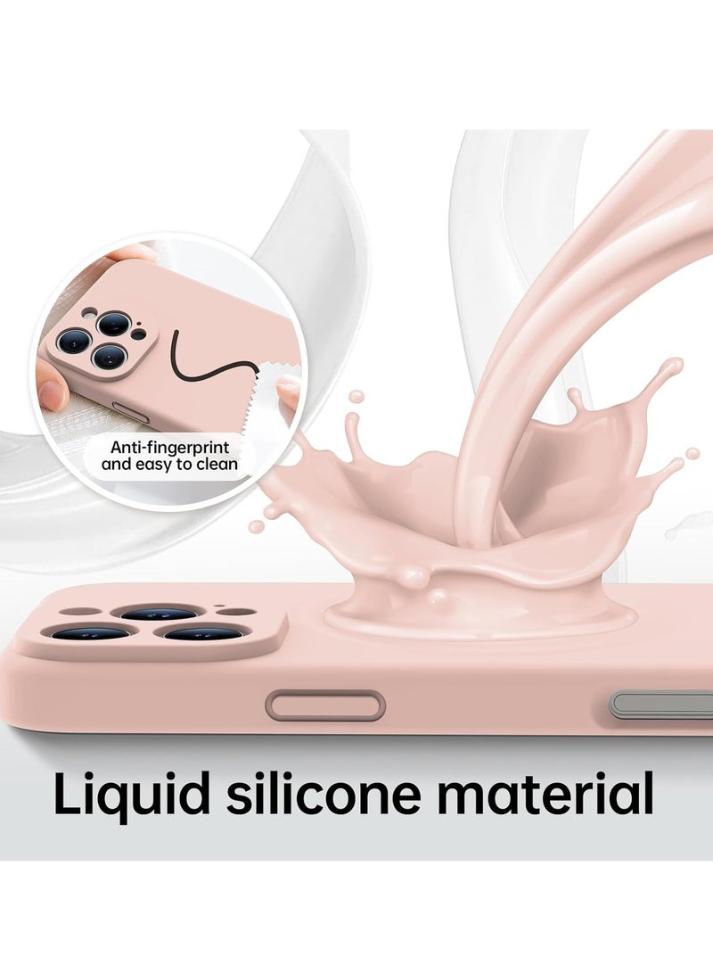 ELTRAZONE iPhone 16 Pro Max Case with 2 Screen Protectors – Liquid Silicone Protective Phone Case (6.9") – Compatible with MagSafe – Upgraded Camera Protection – Baby Pink - Image 5