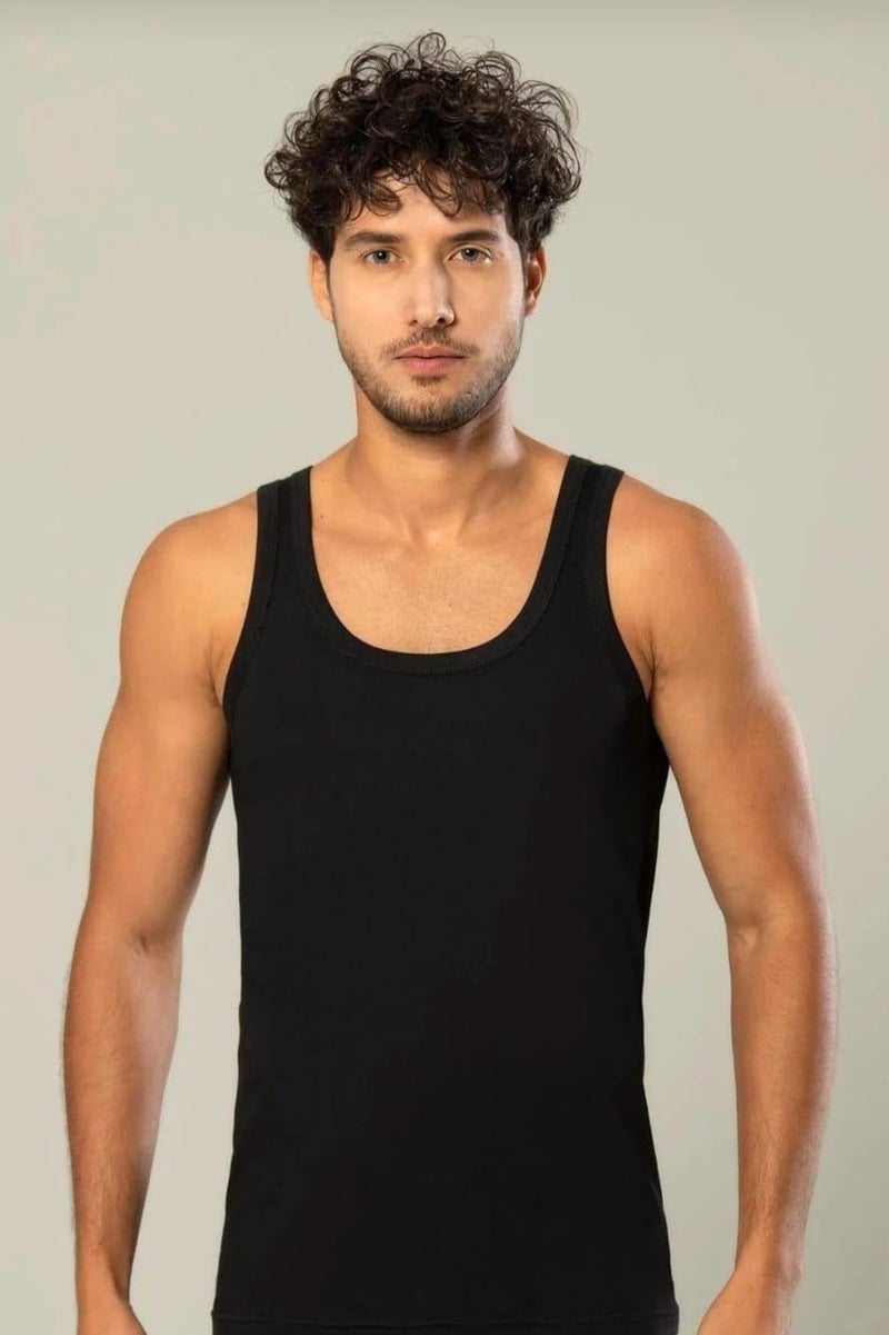 Erdem 1110 Men's Rib Suspender Undershirt 12 Pieces  - Image 1