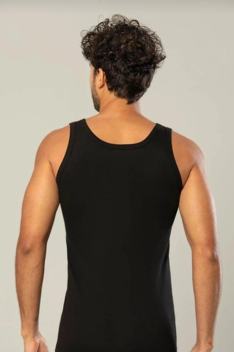 Erdem 1110 Men's Rib Suspender Undershirt 12 Pieces  - Image 2