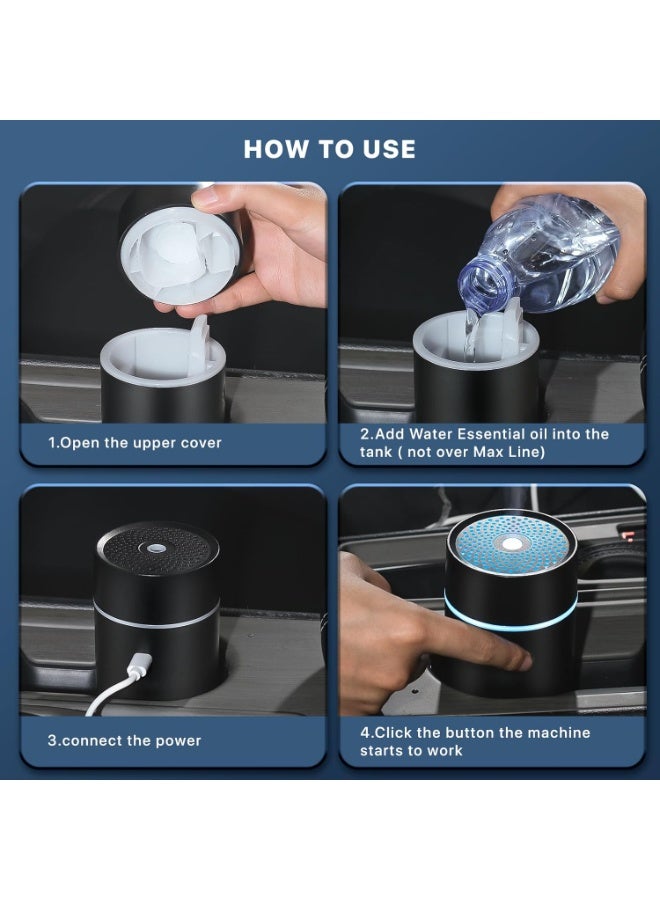 Mini Ultrasonic Car Diffuser, USB Aroma Air Freshener, Portable Essential Oil Humidifier for Car & Hotel - Image 5